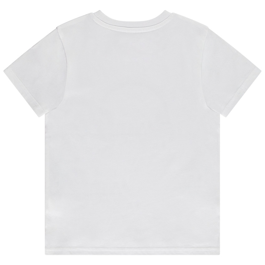 Camiseta manga corta con estampado de auriculares para niño 