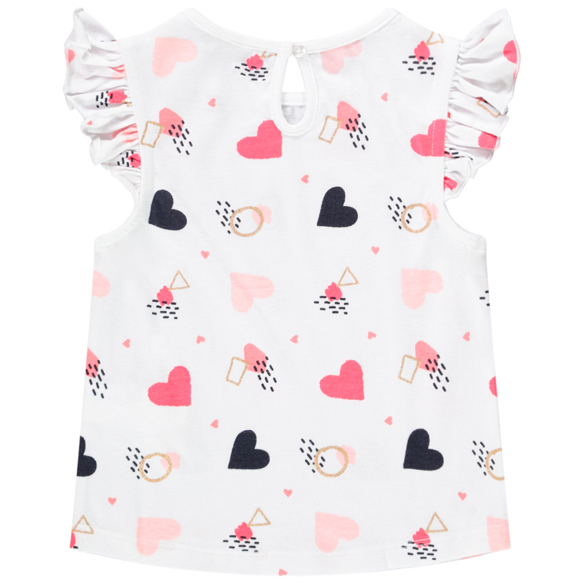 Lot de 5 t-shirts manches courtes pour bébé fille 