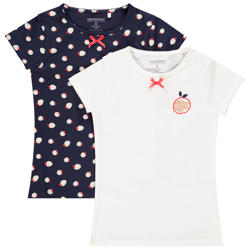 Pack de 2 camisetas interiores de manga corta 