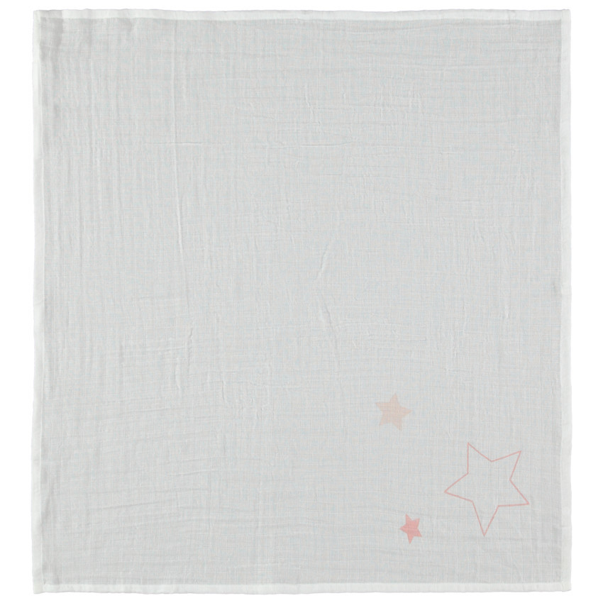 Pack de 3 muselinas de gasa de algodón con estampado de estrellas 