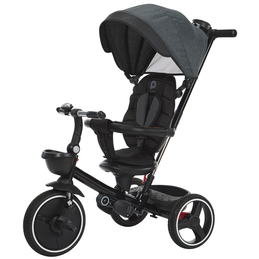 Triciclo Triky 5 en 1 evolutivo gris/negro 