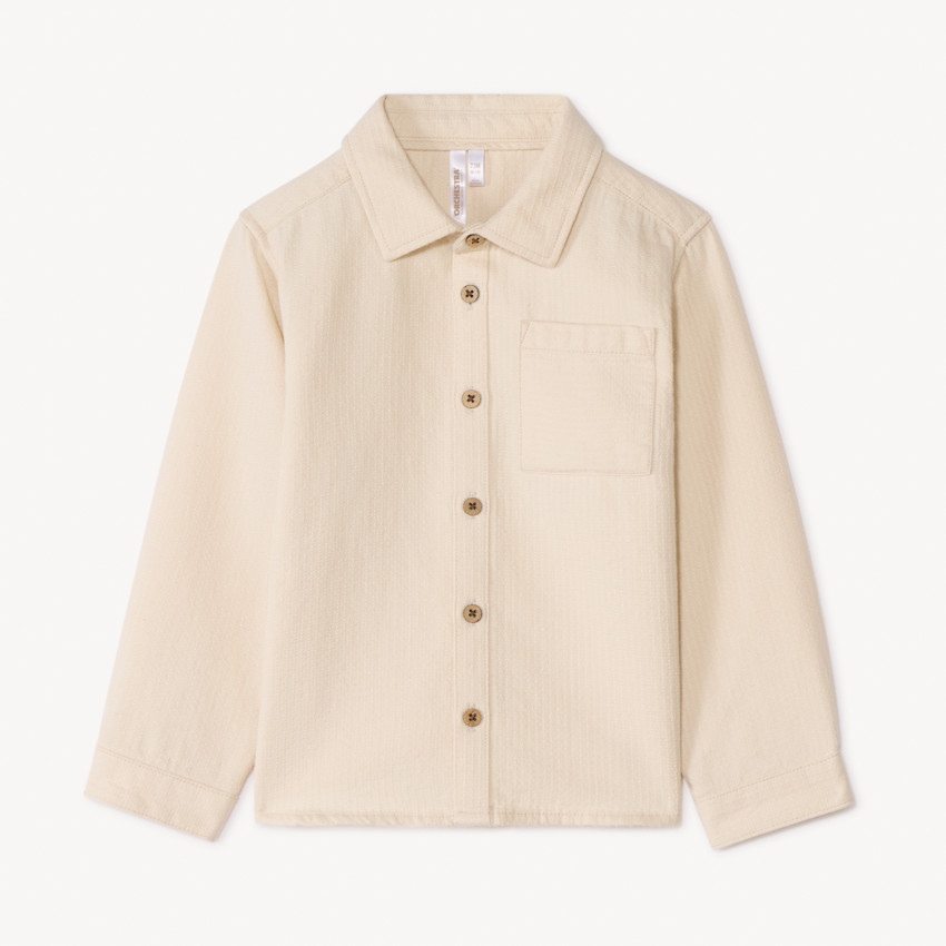 Camisa de manga larga lisa para bebé niño 