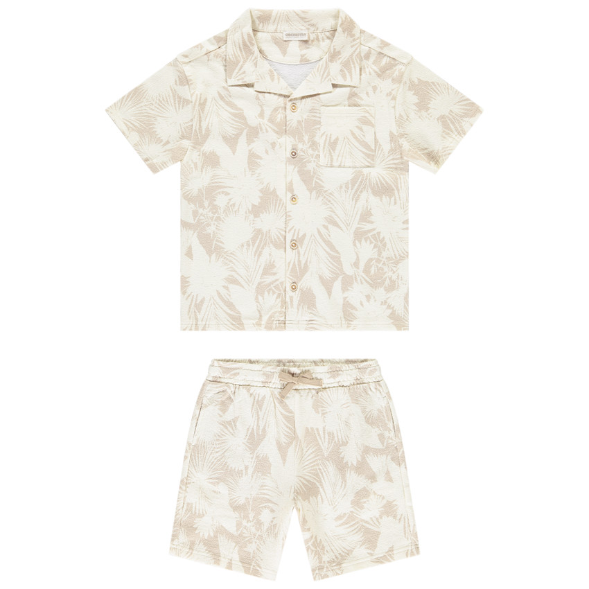 Conjunto de 2 piezas con estampado total para niño 