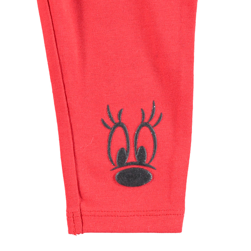 Conjunto de 3 piezas con túnica estampada all over, chaqueta y leggings Minnie Disney 