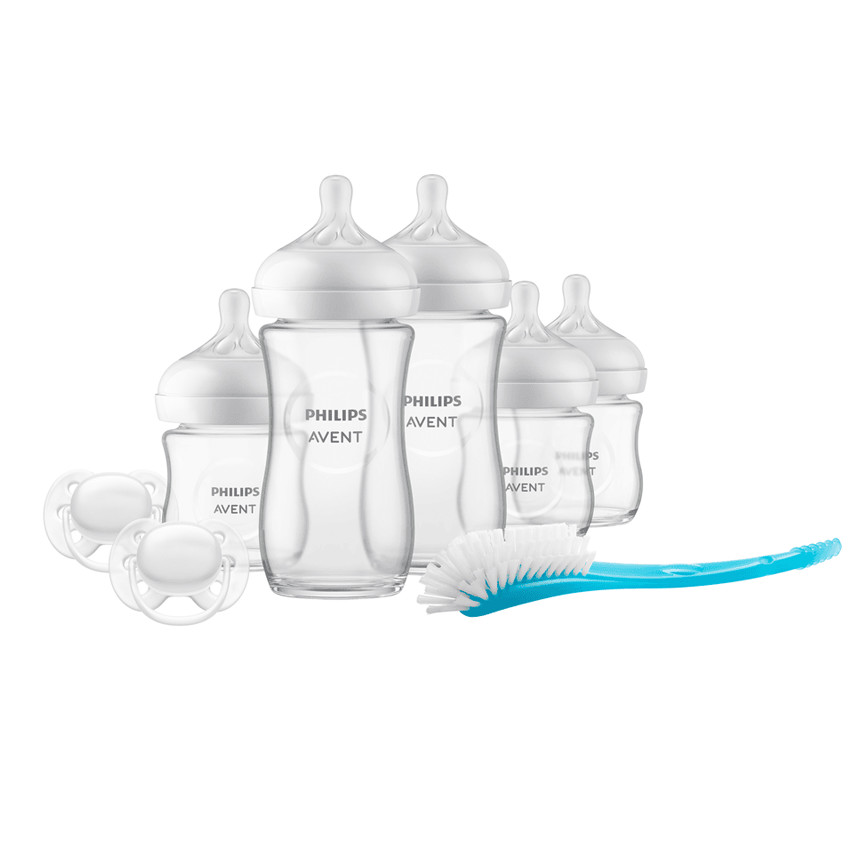 Kit de naissance 3.0 biberons + sucettes + goupillon Natural 