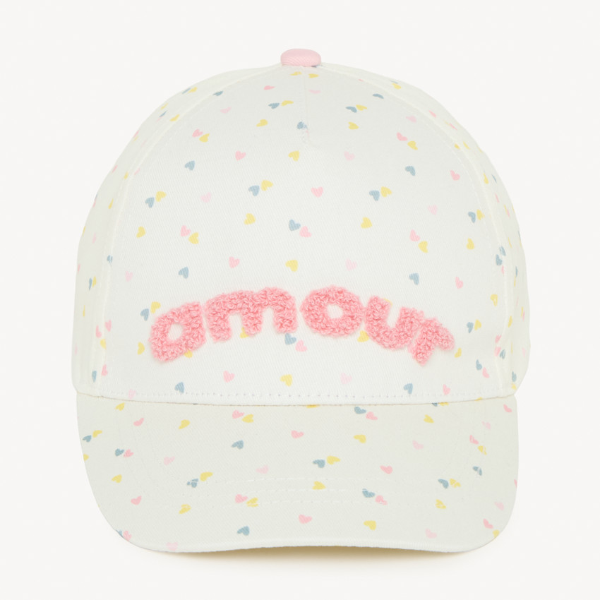 Gorra con parche de rizo para niña bebé 