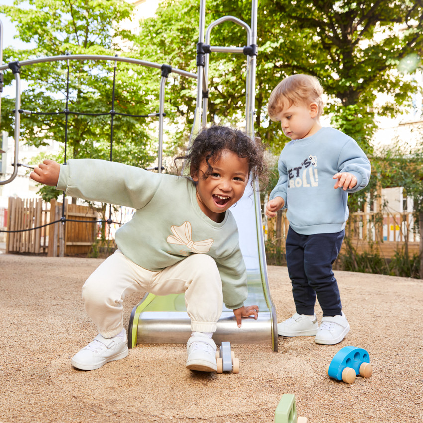 Sudadera de felpa oversize estampada para bebé niño 