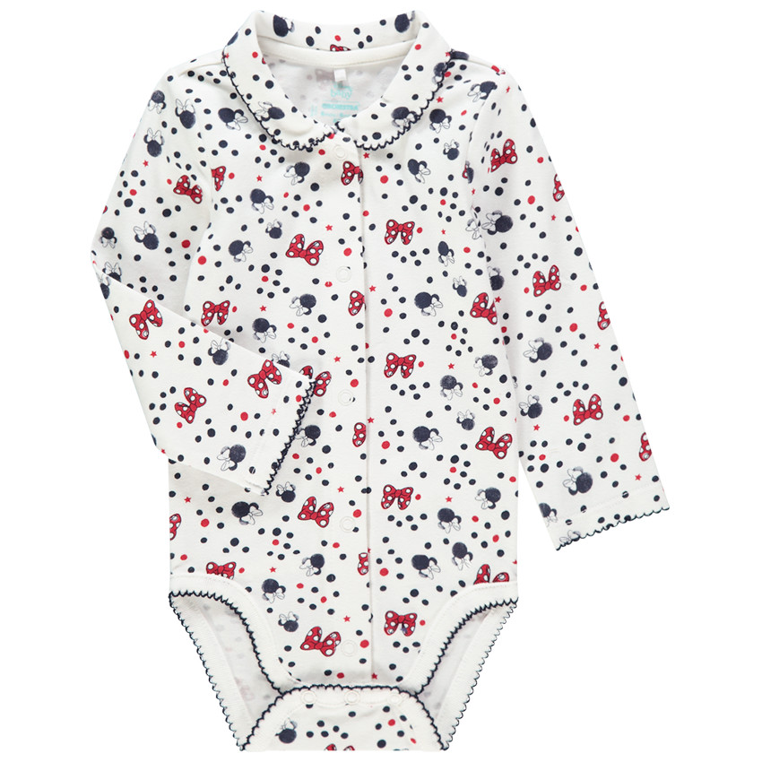 Body manches longues imprimé Minnie Disney all-over 