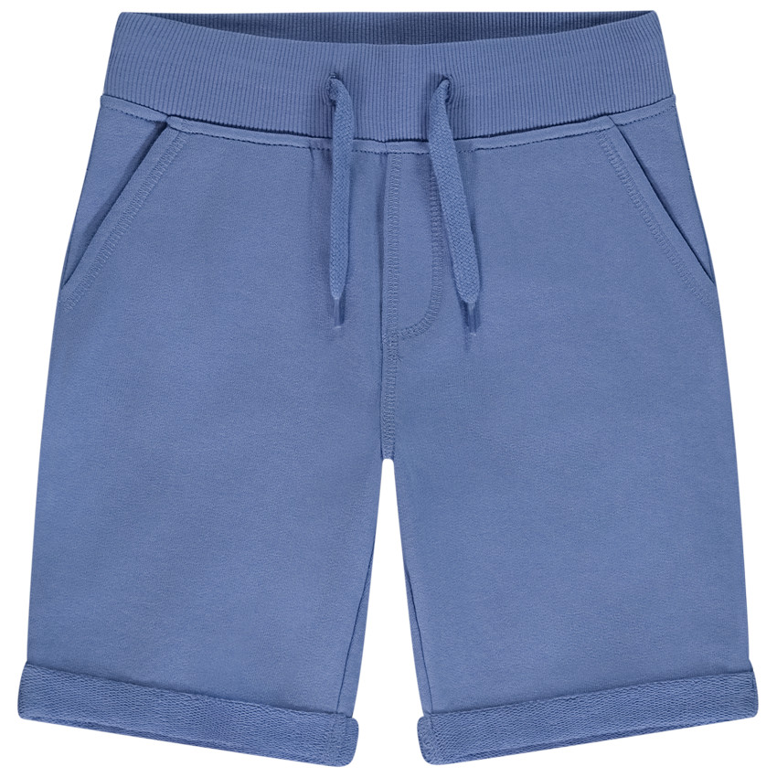 Bermudas de felpa lisa para niño 