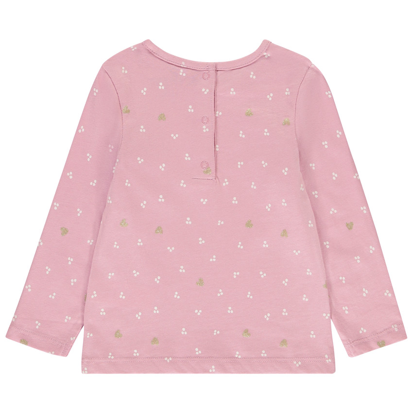 Pack de 4 camisetas de manga larga con estampado para bebé niña 