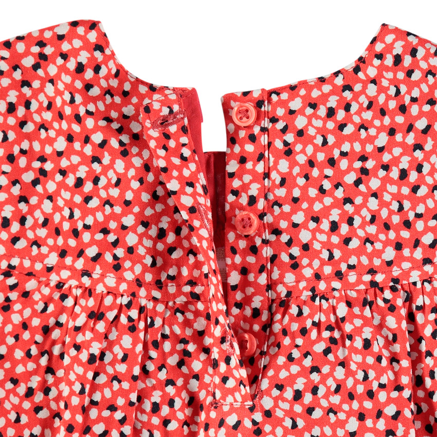 Tunique manches longues à pois all-over et élastique  Additional Tunique manches longues à pois all-over et élastique