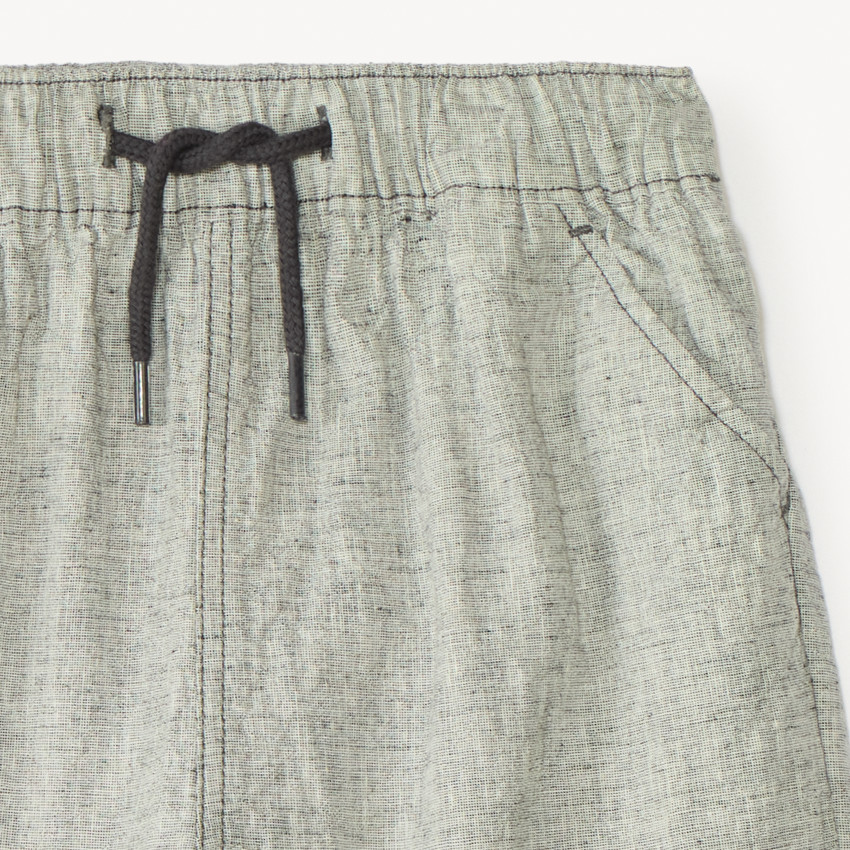 Bermudas de lino con efecto jaspeado para niño 