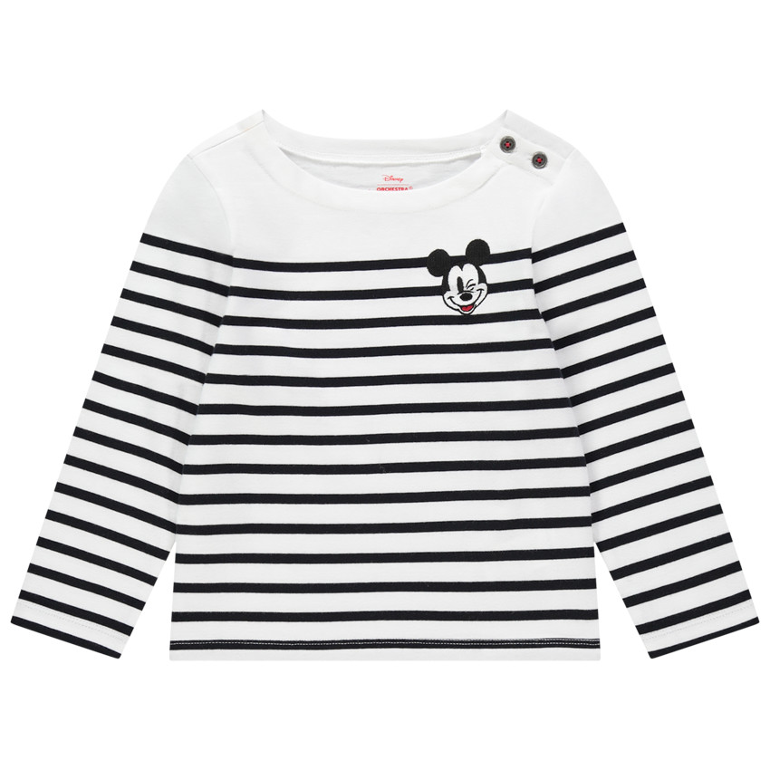 Marinière en jersey broderie Mickey Disney  Additional Marinière en jersey broderie Mickey Disney