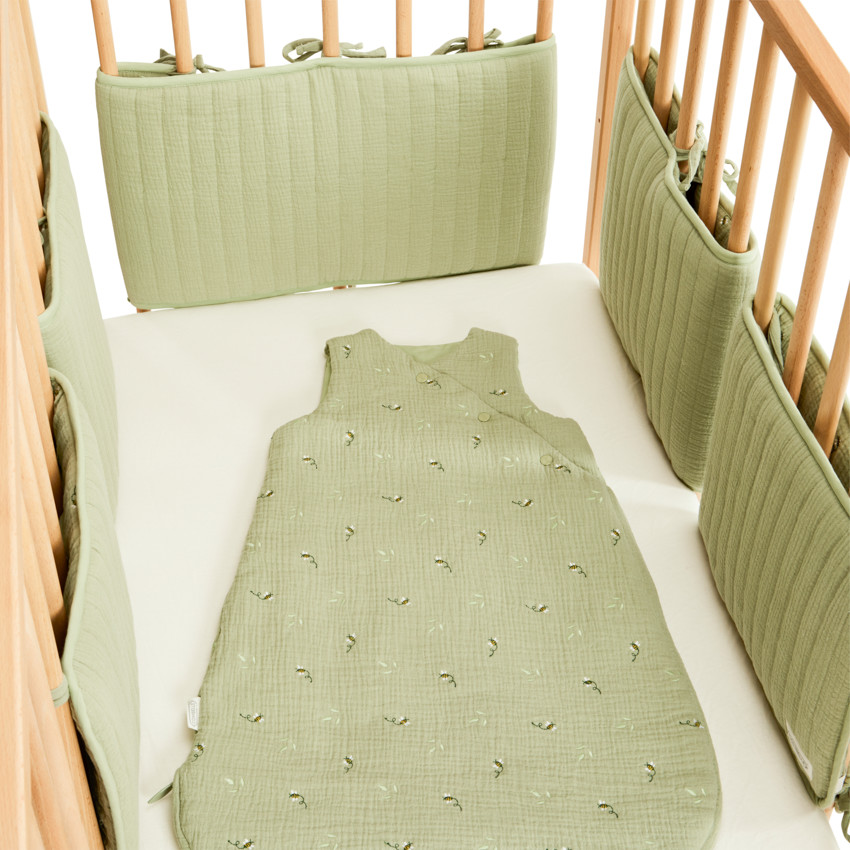 Lote de 5 protectores de barrotes modulares Promenade Bucolique verde 