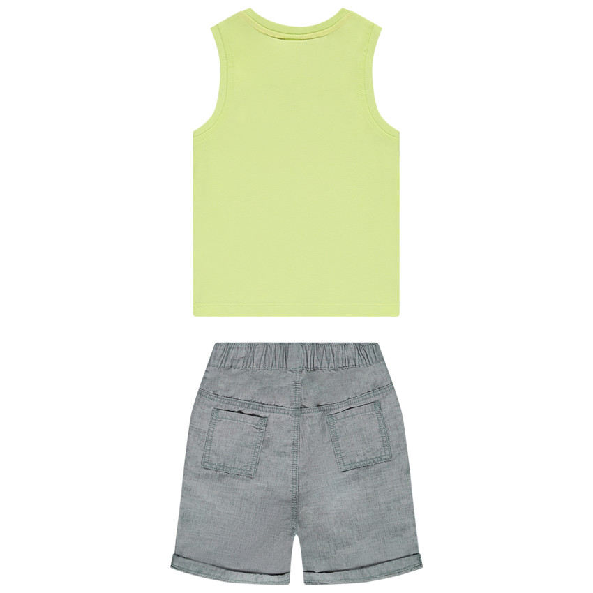 Conjunto de 2 piezas con estampado de jungla para bebé niño 