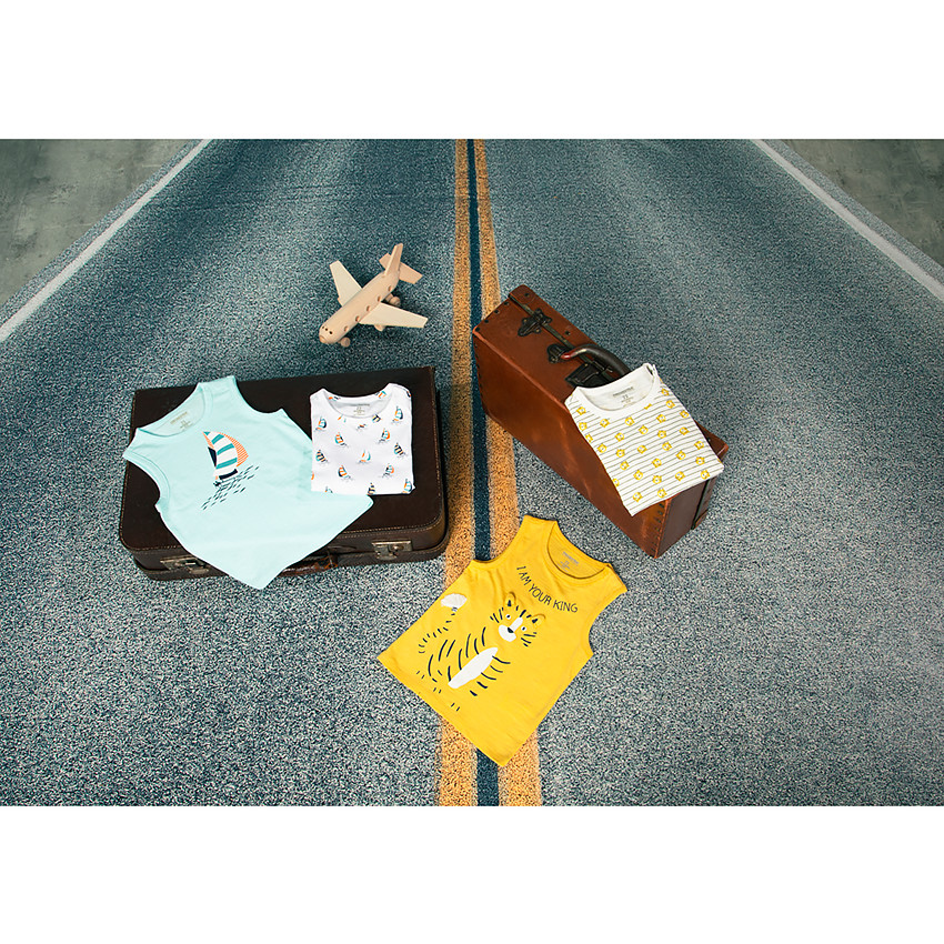 Pack de 2 camisetas sin mangas a juego para bebé niño 