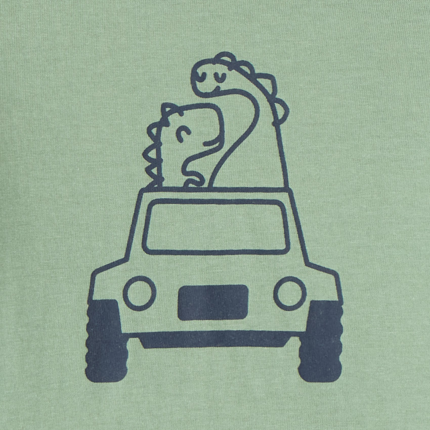 Camiseta de manga larga para bebé niño con estampado de dinosaurio 