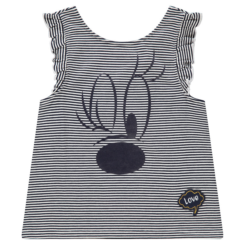 Camiseta sin mangas a rayas Minnie Disney 