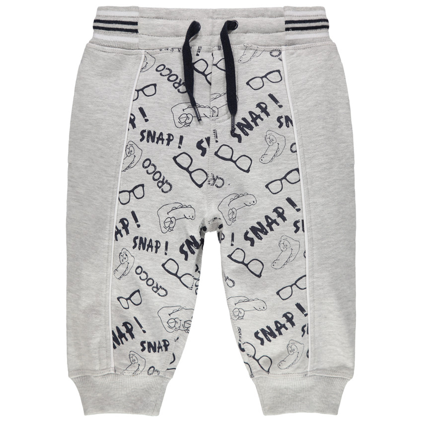 Bermudas de felpa con cocodrilos estampados 