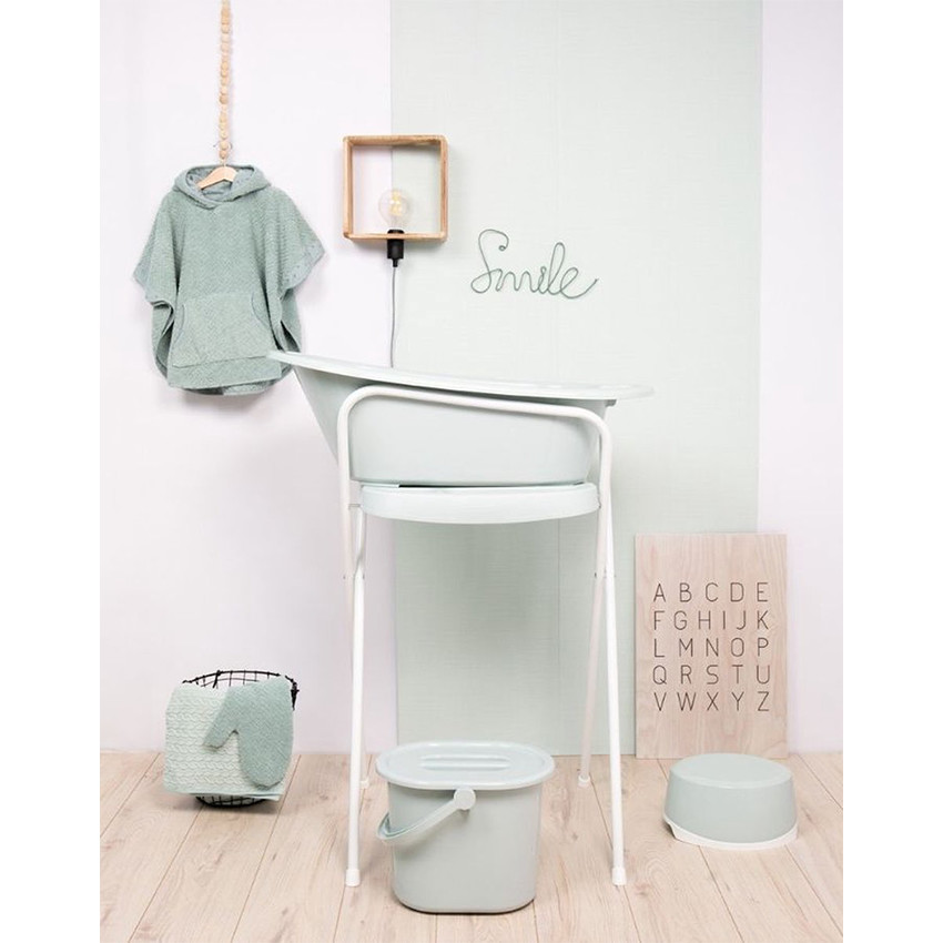 Soporte para bañera Click 98 cm verde cielo 