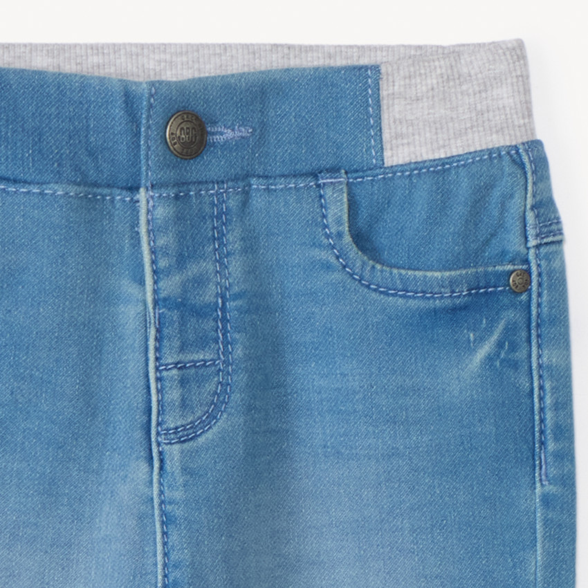 Pantalón recto con cintura elástica para bebé niño 