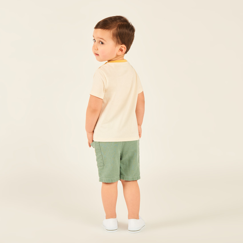 Bermudas de tela texturizada para bebé niño 