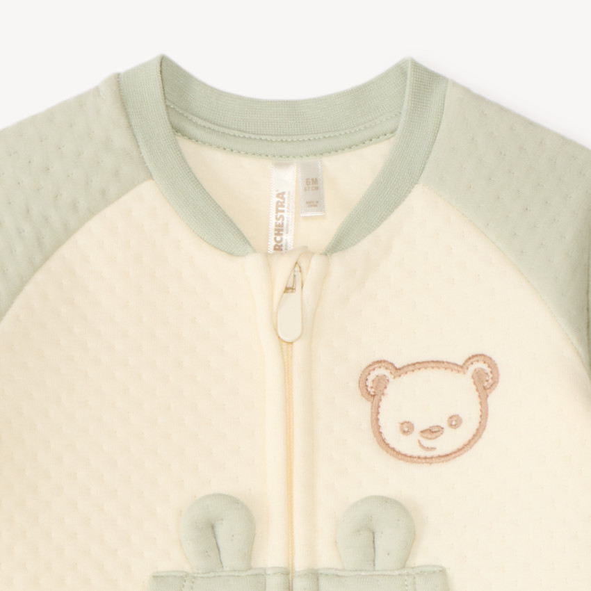 Monopatín largo bicolor con motivos de oso para bebé niño 
