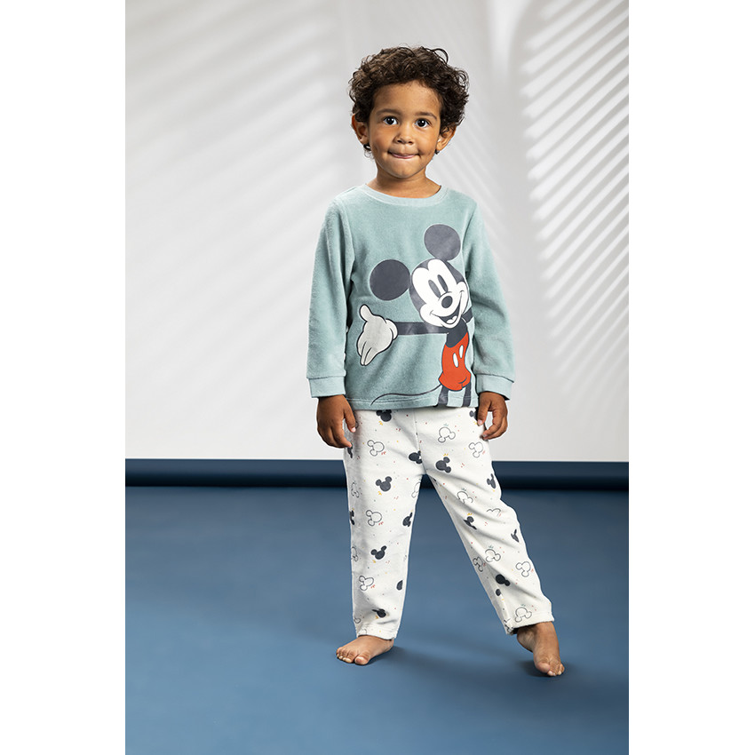 Estados Unidos Enjuiciar Oceano Pijama de 2 piezas en terciopelo con estampado de Mickey Mouse de Disney  para bebé niño