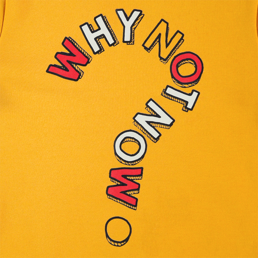 Jogging en molleton à inscription printée fantaisie 