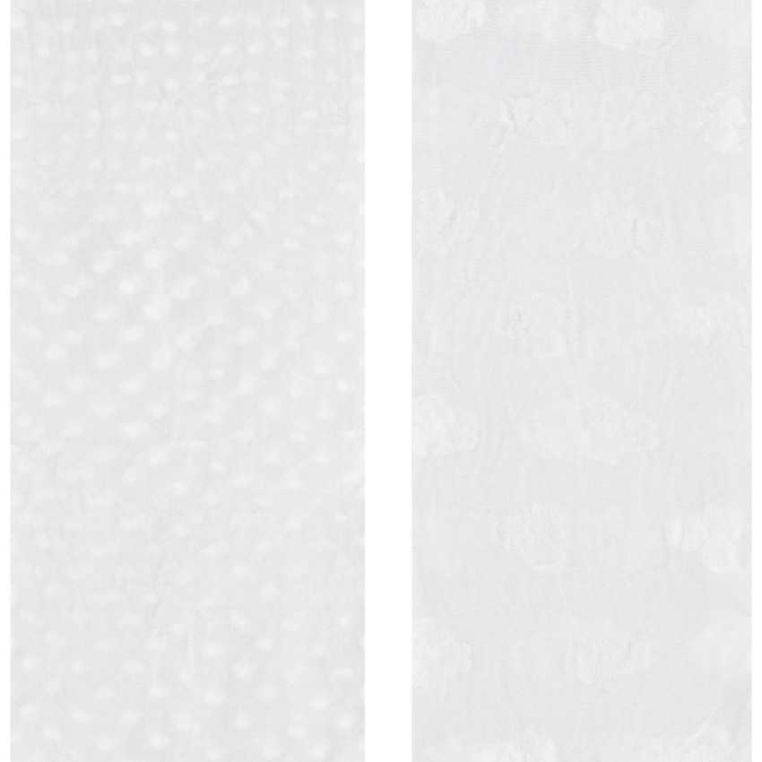 Lote de 2 pares de leotardos finos con estampado en relieve para niña. 