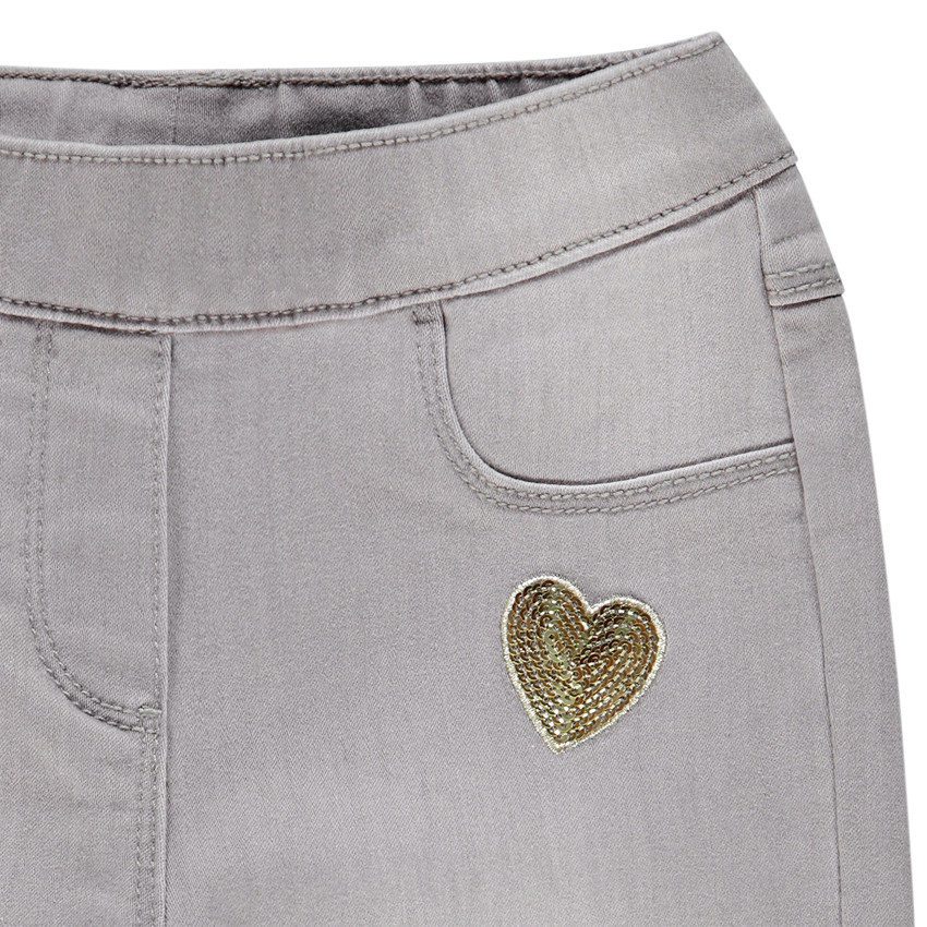 Jeggings efecto lavado corazones lentejuelas  Additional Jeggings efecto lavado corazones lentejuelas