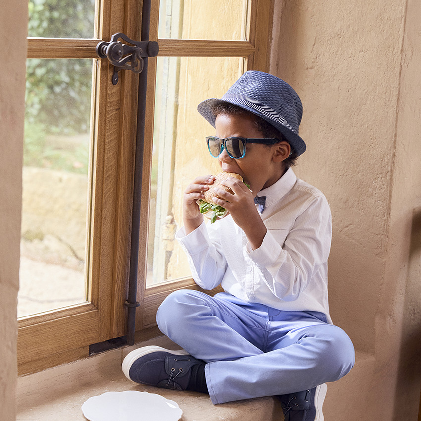 Camisa de manga larga con pajarita para niño 
