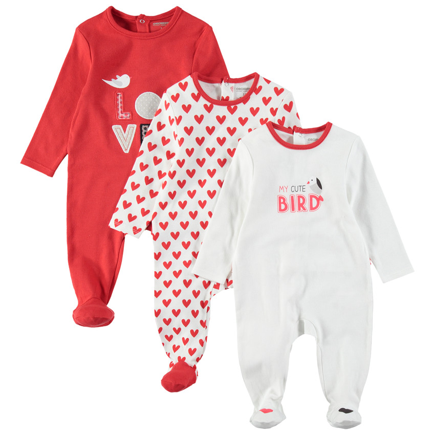 Pack de 3 pijamas de punto 