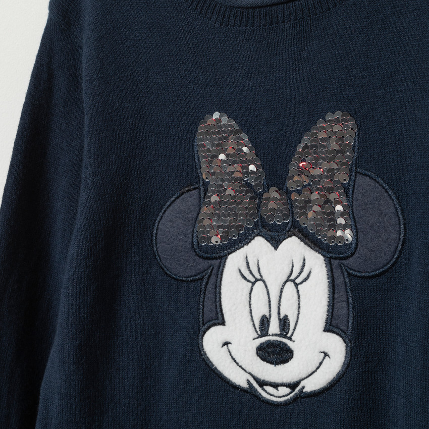 Vestido de manga larga Minnie Disney con lentejuelas mágicas 