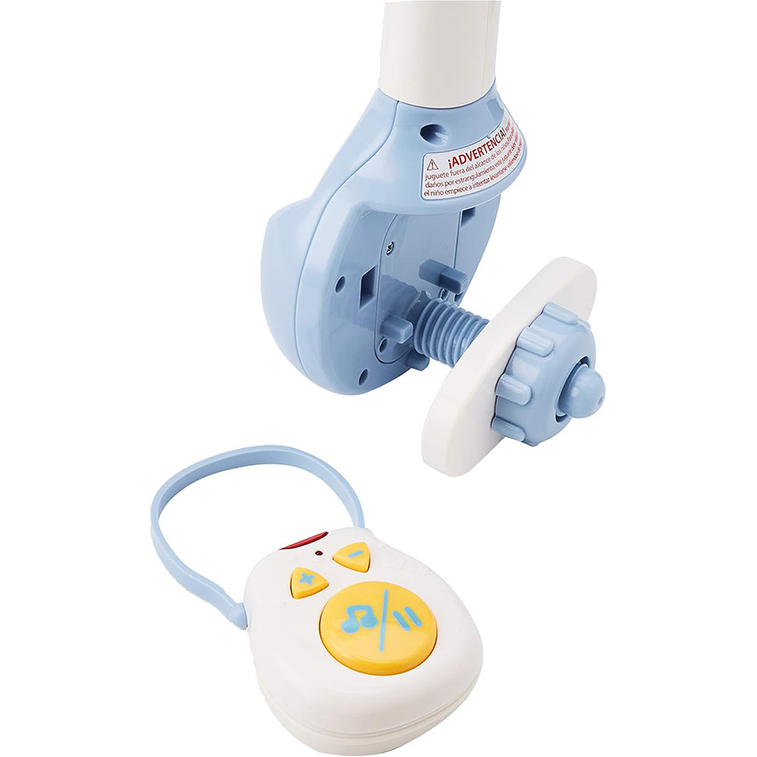Móvil cuna bebé Ovejitas - Blanco y azul 