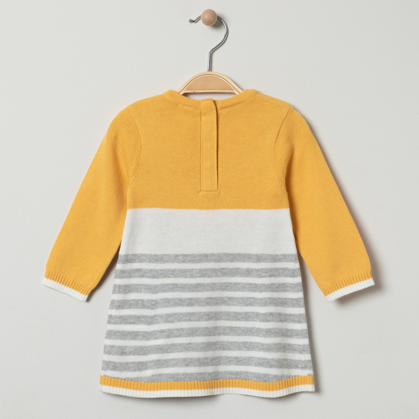 Vestido de punto de manga larga motivo conejito 