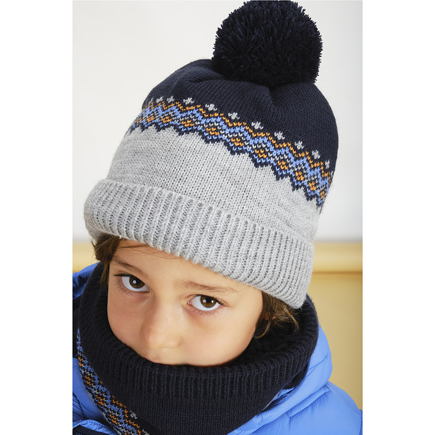 Conjunto gorro y cuello niño outlet