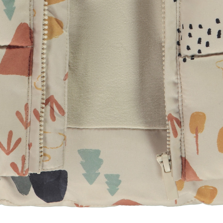 Chaleco acolchado con capucha y estampado para bebé niño 