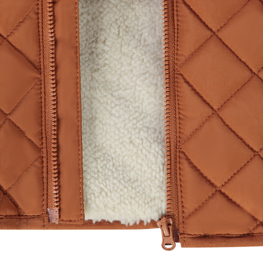 Doudoune sans manches doublée sherpa pour bébé garçon 