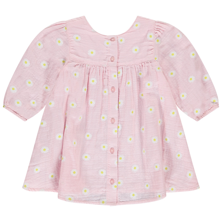 Vestido de manga larga con estampado de margaritas para niña bebé  Additional Vestido de manga larga con estampado de margaritas para niña bebé
