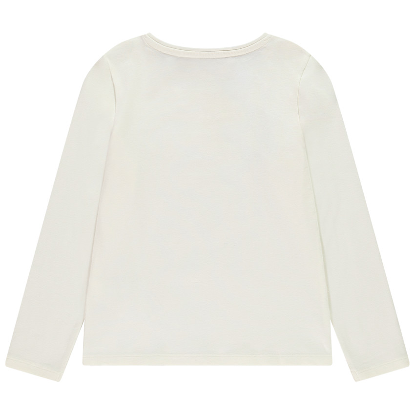 Camiseta de manga larga con estampado floral para niña 