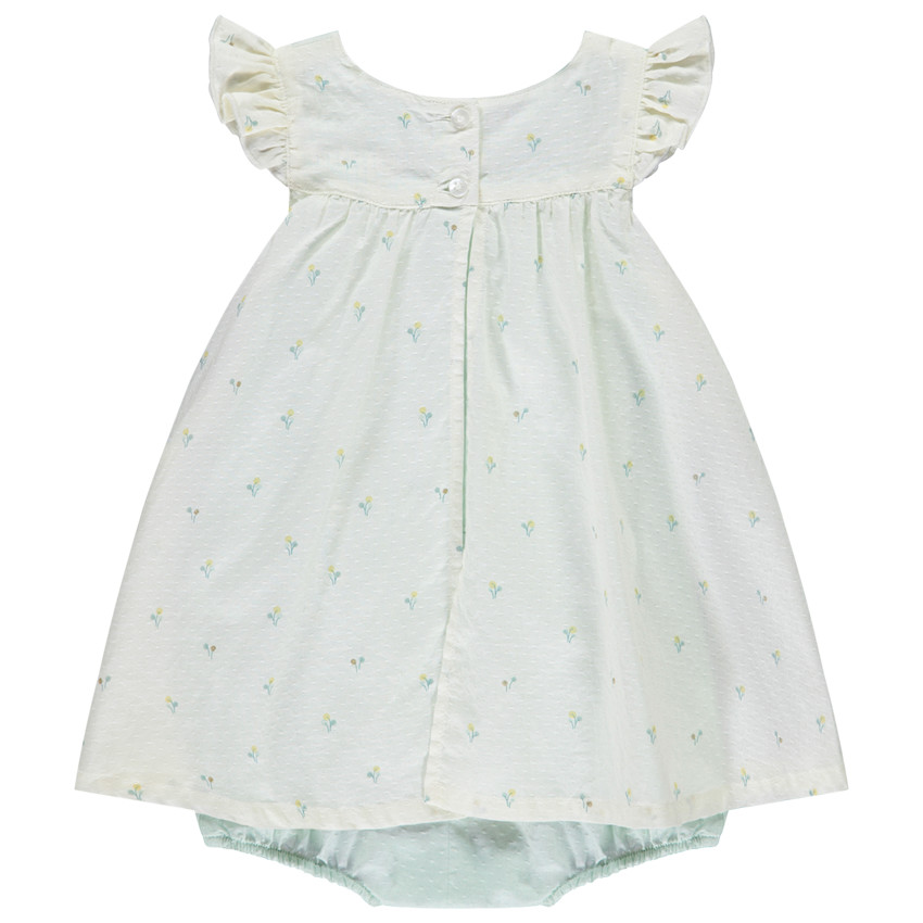 Combinaison corta vestido efecto 2 en 1 fantasía para bebé niña 