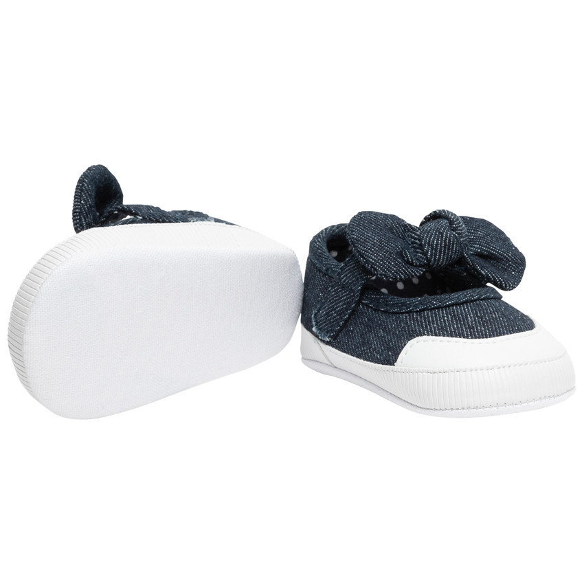 Pantalones efecto jeans con cierre de velcro y lazo para bebé niña  Additional Pantalones efecto jeans con cierre de velcro y lazo para bebé niña