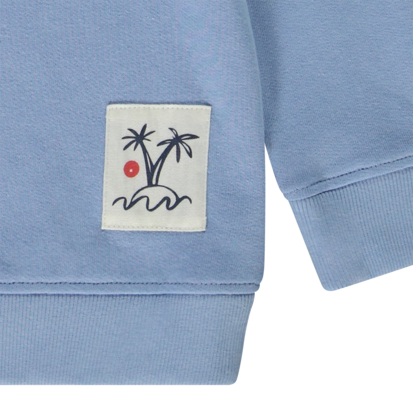 Sudadera con capucha de felpa lisa para niño 