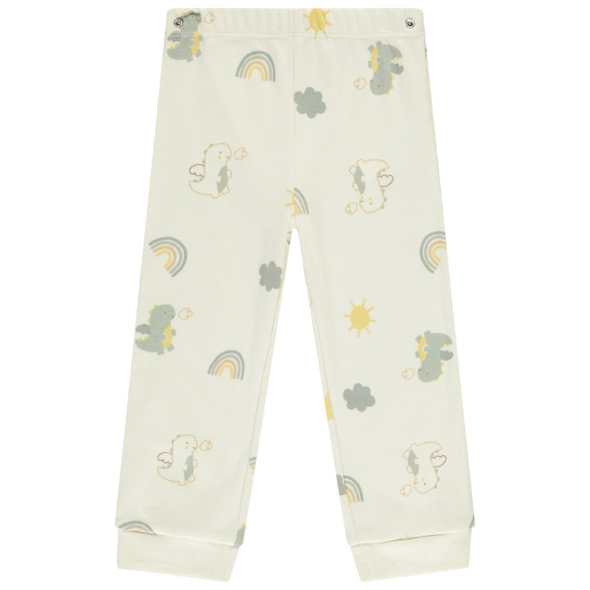 Pack de 2 pijamas de bebé niño con estampado divertido y acabados variados según la edad. 