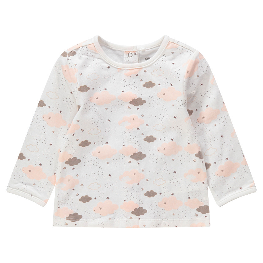Camiseta de manga larga de punto con estampado de nubes all-over  Additional Camiseta de manga larga de punto con estampado de nubes all-over
