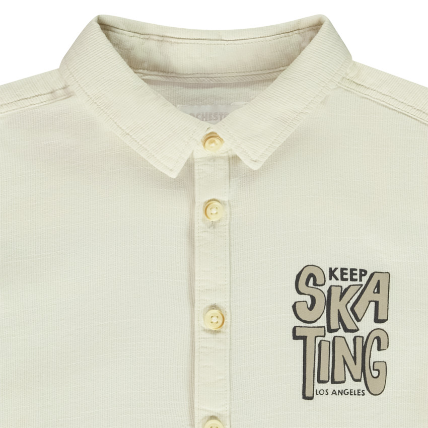 Camisa de manga larga con estampado Skating para niño 