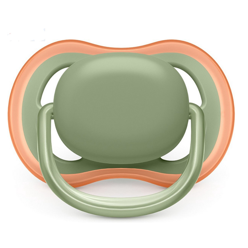 Sucette Silicone Ultra Air 6-18M - Olive/Gris - 2 pièces 