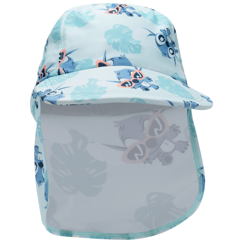 Gorra sahariana anti-UV estampada de Stitch Disney para bebé 