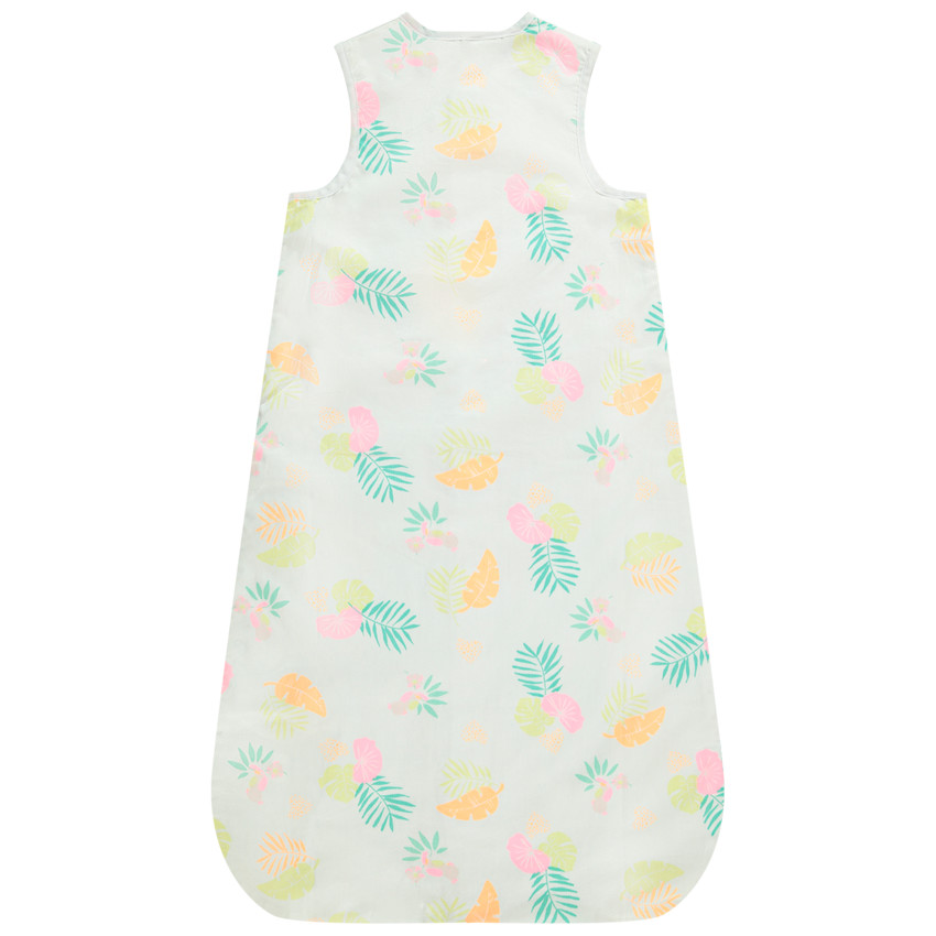 Saquito de dormir en seersucker estampado tropical TOG 0.5 para bebé niña 